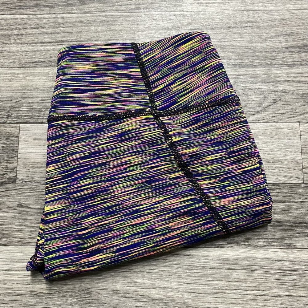 ZELA Stretch Low Rise Multicolor Print Cropped Leggings Women's Size Small